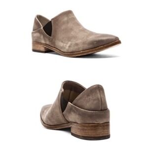 Free People Azalea Ankle Bootie Leather Distressed Slip On Womens EU 38 US 7.5